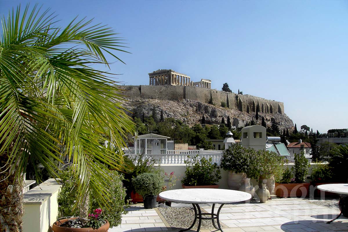 φυτά, ταράτσα, γλάστρες, κήπων τέχνη